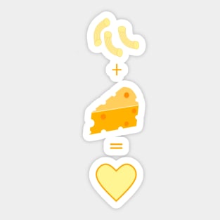 FUNNY Food Macaroni And Cheese Love Sticker